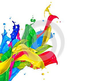 Colorful Paint Splashes