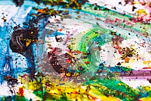 Colorful paint strokes - Vibrant colors
