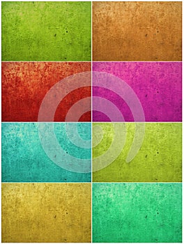 Colorful paint washed plaster background