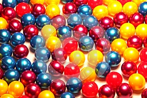 Colorful paintballs