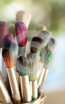 Colorful Paintbrushes photo