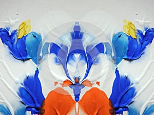 Colorful paintd surface tecxture