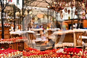 Colorful and painted Easter eggs background,Vienna