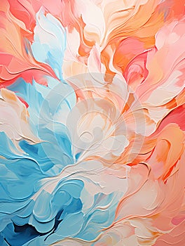 A Colorful Painting With Swirls