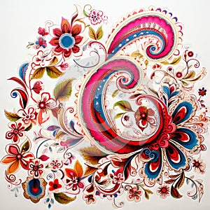 Colorful Paisley Design Inspired By Andrzej Sykut photo