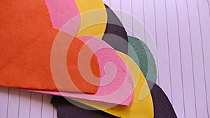 Colorful Paper art and craft background