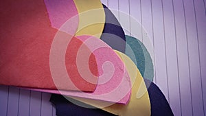 Colorful Paper art and craft background