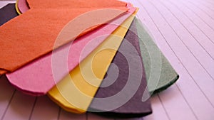 Colorful Paper art and craft background