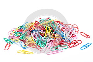 A colorful paper clip