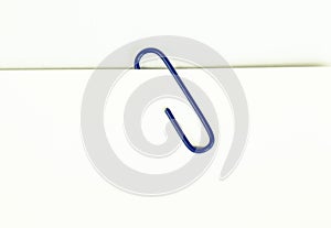 Colorful paper clip isolated