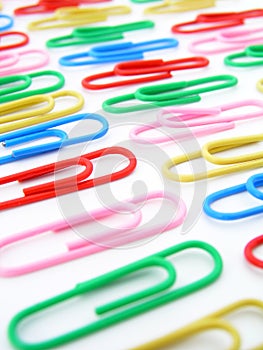Colorful Paper Clips photo