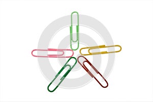 Colorful paper clips