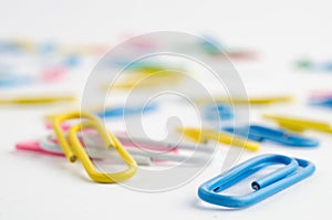 Colorful paper clips