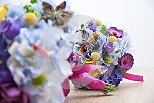 Colorful Paper Flowers - Bride bouquet