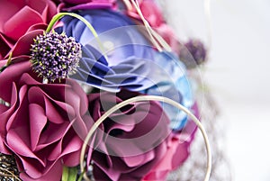 Colorful Paper Flowers detail