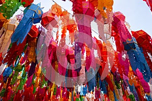 Colorful paper lantern decoration for Yeepeng festival