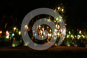 Colorful paper lantern in Yeepeng festival