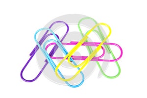 Colorful paperclips