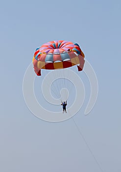 Colorful parachute photo