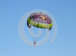 Colorful parachute