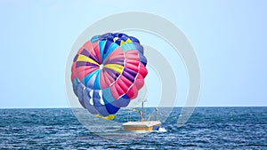 Colorful parachute photo