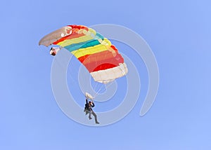 Colorful parachute