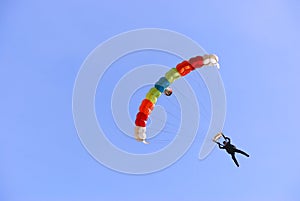 Colorful parachute