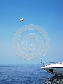 Colorful parasailing