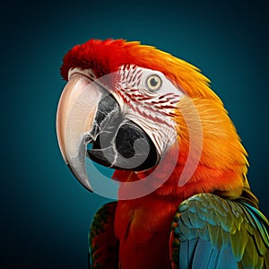 Colorful Parrot: Conceptual Portraiture With Explosive Pigmentation
