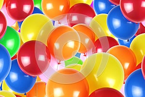 Colorful party balloons photo