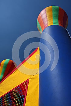 Colorful party bounce house