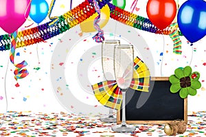 Colorful party carnival birthday celebration background