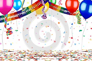 Colorful party carnival birthday celebration background