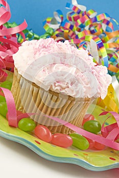 Colorful Party Cupcake