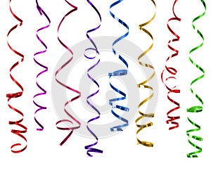 Colorful party streamers