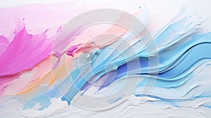 Colorful pastel paint splashes background. - Generative ai