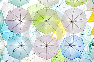 Colorful pastel umbrella