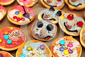 Colorful pastry for kids