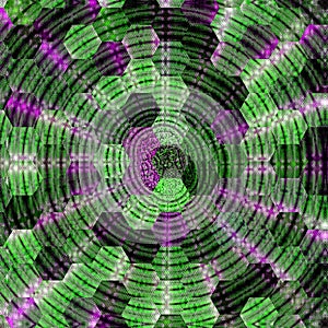 Colorful patchework or quilt lines pattern hexagonal knitted effect