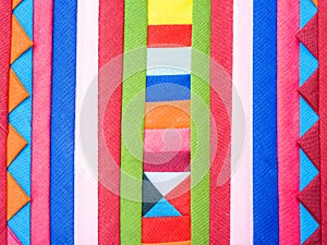 Colorful Patchwork Fabric background