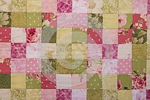 A colorful patchwork quilt