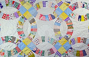 Colorful patchwork quilt