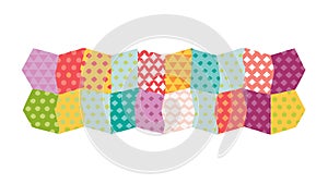 Colorful Patchwork Quilt Pattern, Cozy Textile Design, vector design Generative AI