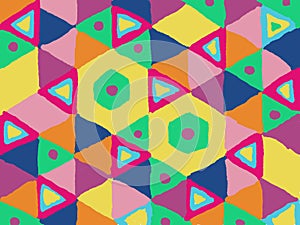 Colorful pattern design for carpet and blanket