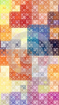 Colorful pattern fractal background