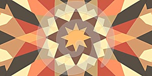 A colorful pattern of squares and triangles