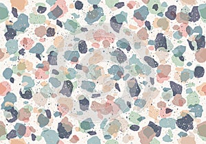 Colorful pattern with terrazzo texture