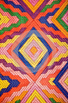 Colorful patterned textile