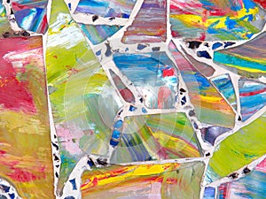 patterned wall surface for background.