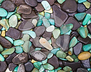 Colorful pebble stones